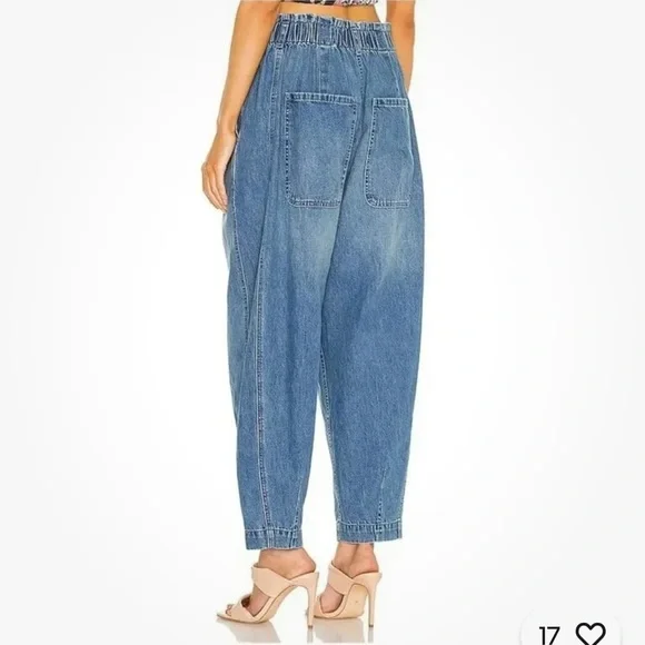 Free People Sawyer Super High Rise Jeans Size L - Picture 10 of 11